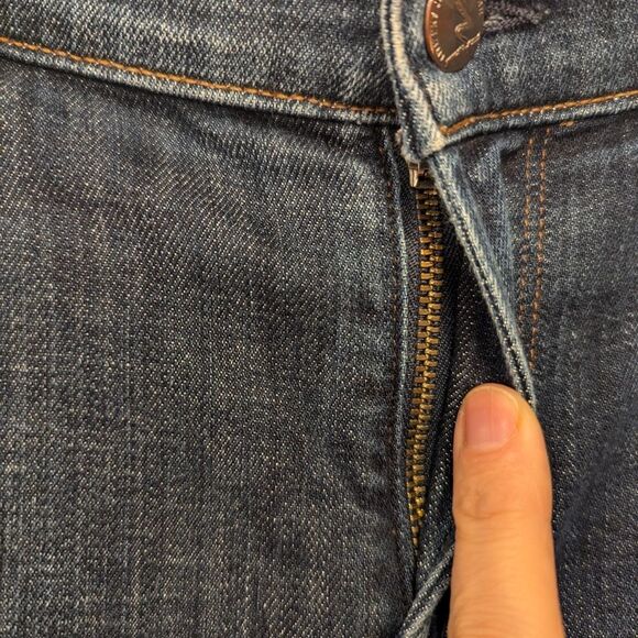 Citizens of Humanity dark wash straight mid rise zip fly jeans size 27 stretch - Picture 7 of 15
